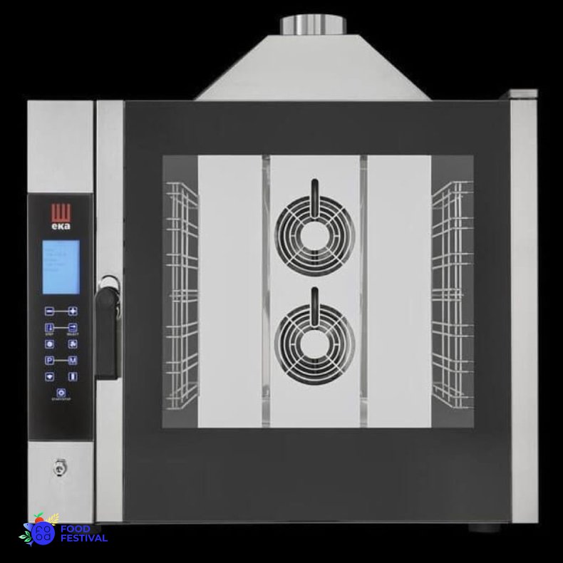 Varmluftsovn - 6-stiks (med understel og damp)