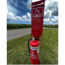 Trykladet vandslukker med stander