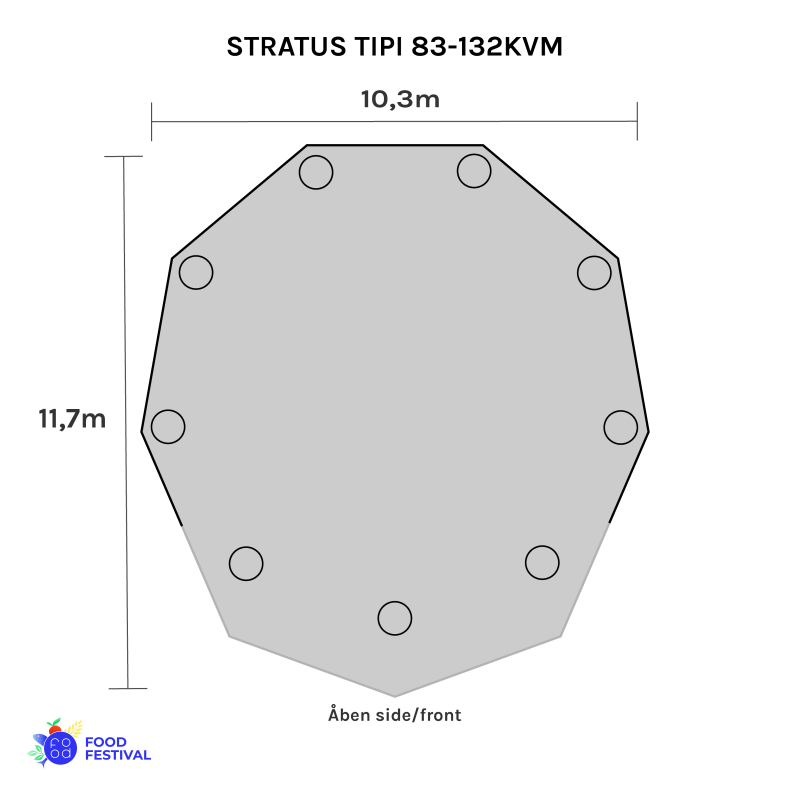 Tipi - Stor (83-132 m2)