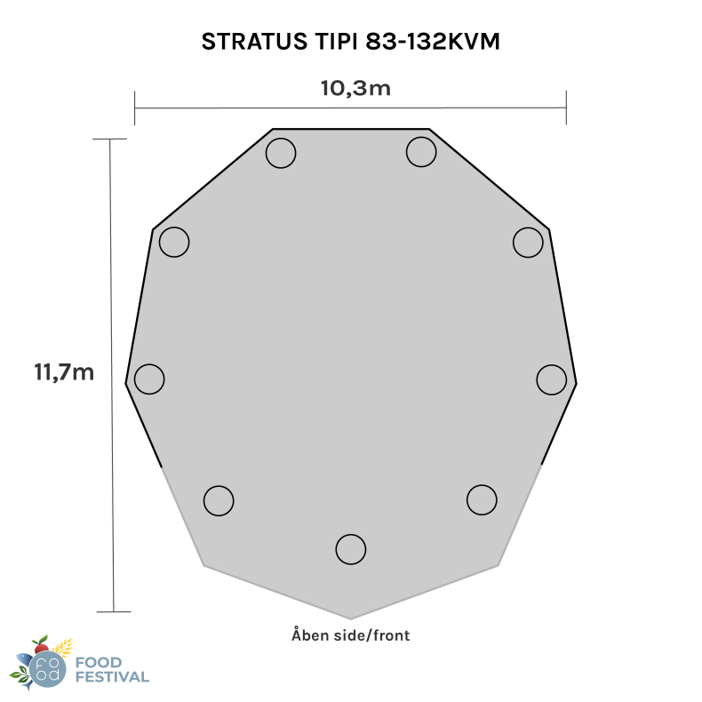 Tipi - Stor (83-132 m2)