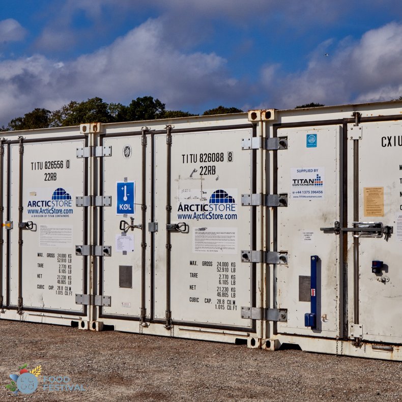 Palleplads i klecontainer